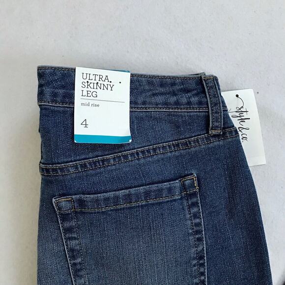 Style & Co. NWT Mid Rise Ultra Skinny Leg Jeans Women 4 - Picture 8 of 11